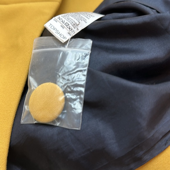 Pre Loved Top Shop Mustard Coat - Picture 6 of 6